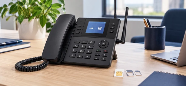 Téléphone fixe avec Carte SIM