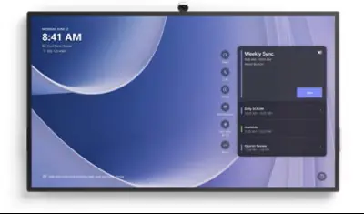 Ecrans visioconférence Microsoft