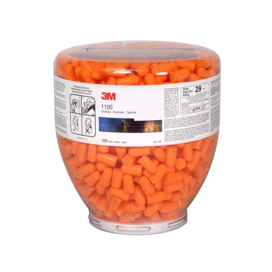 Navulling van 3M 1100 oranje conische oordopjes