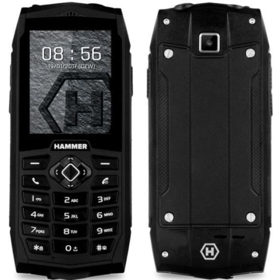 Myphone Hammer 3+ Noir devant/derrière