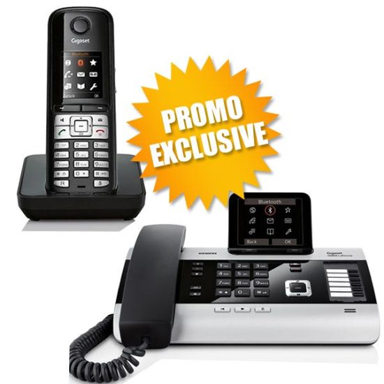 Pack Gigaset DX800A + 1 Gigaset S510H Pro
