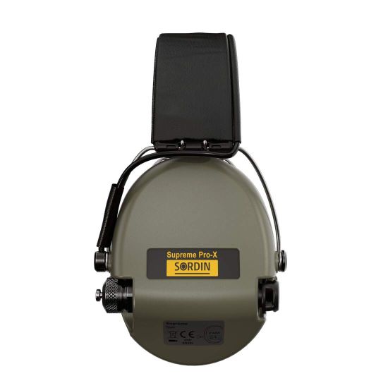 Casque Antibruit Sordin Pro-X - Protection Auditive Chasse, Amplification 1:4, Coussin Gel - Camo