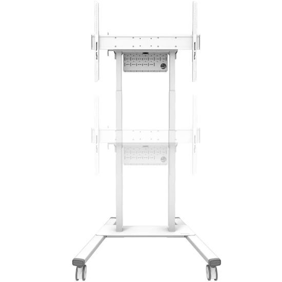 Réglage motorisé de la hauteur de 110 à 176 cm du Neomounts FL55-875WH1 - Blanc