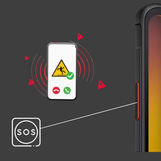 Smartphone d'urgence PRO SAMSUNG GALAXY XCover 7 pour assurer la protection du travailleur isolé DUERP