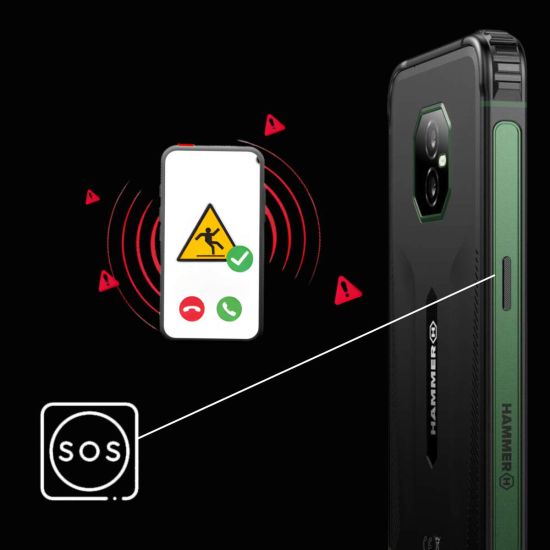 PRO noodsmartphone Hammer Ranger voor bescherming van geïsoleerde werknemer DUERP