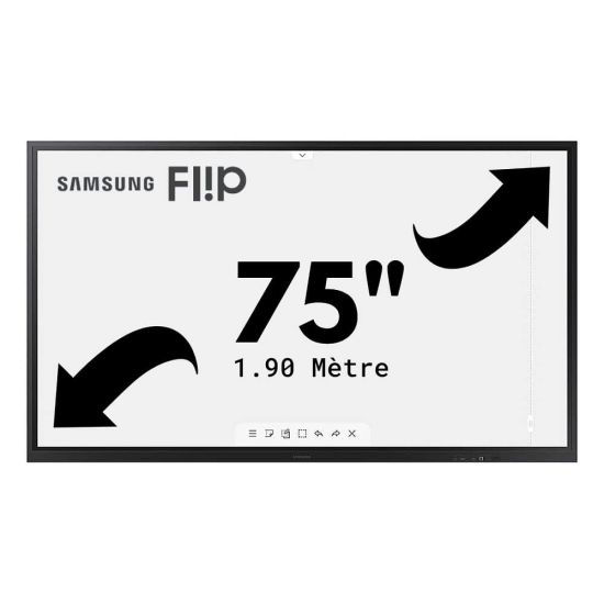 Samsung Flip 3.0 - 75 Inch - (WM75A) Interactief Scherm