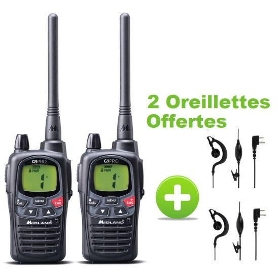 Set van 2 Midland G9 Pro