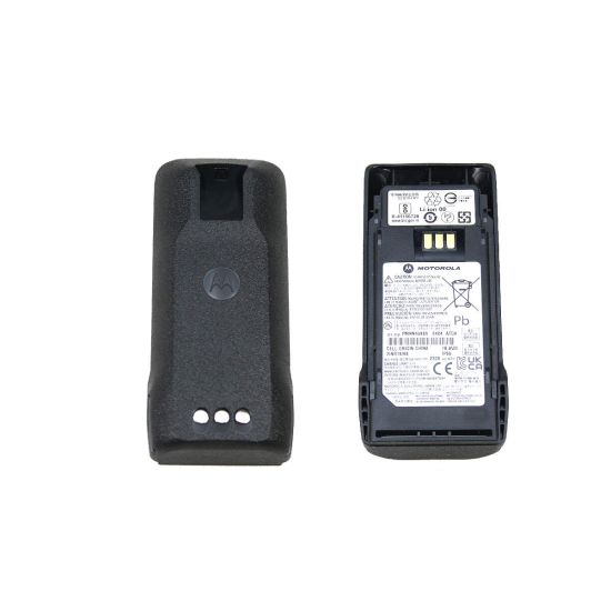Foto van de batterij voor- en achterkant, 100% origineel Motorola, effectief, gecertificeerde hoge prestaties