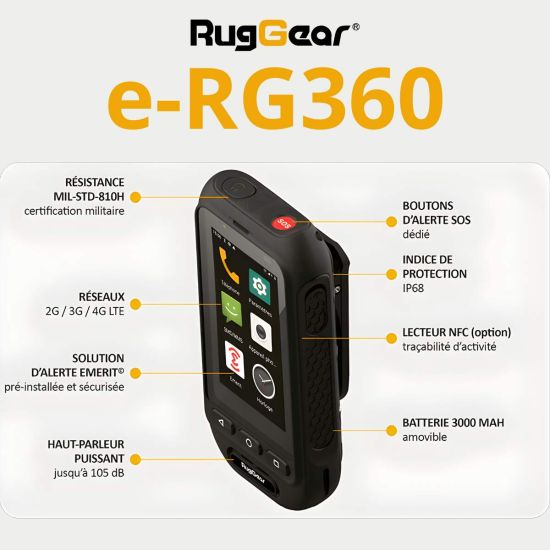 e-RG360 RugGear - Smartphone PTI