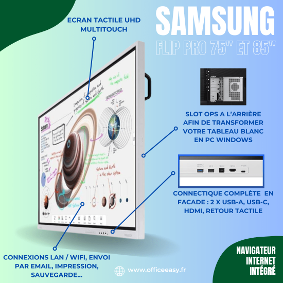 samsung flip pro wm75b