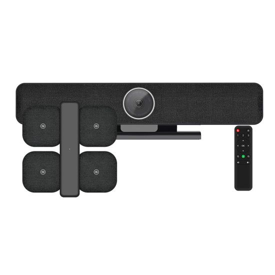 camera met 4 draadloze microfoons