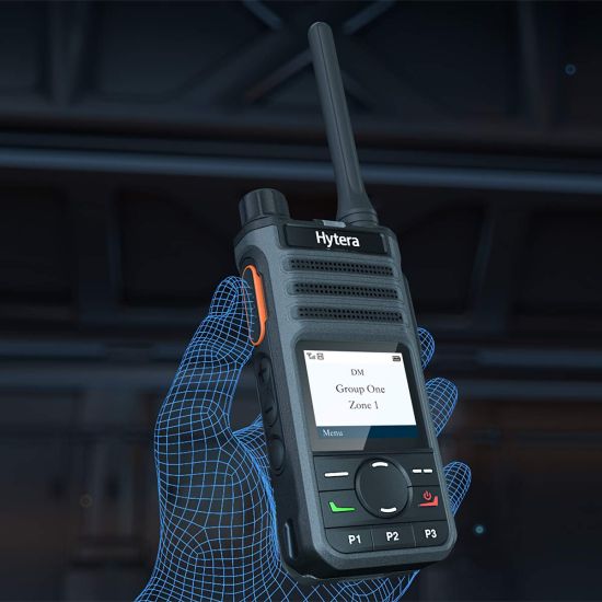 Hytera BP565 - Talkie walkie numérique avec licence, VHF - BP565V1 - dans la main