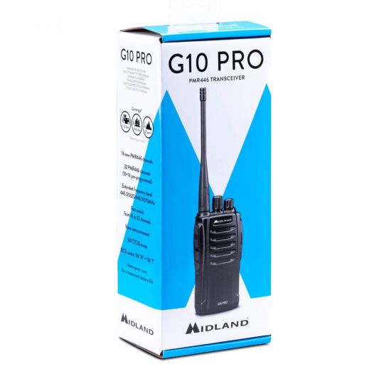 Pack de 4 Midland G10 Pro - Talkie walkie durci - C1107.04 - boite
