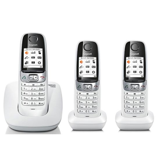 Téléphone sans fil Gigaset C620 Blanc