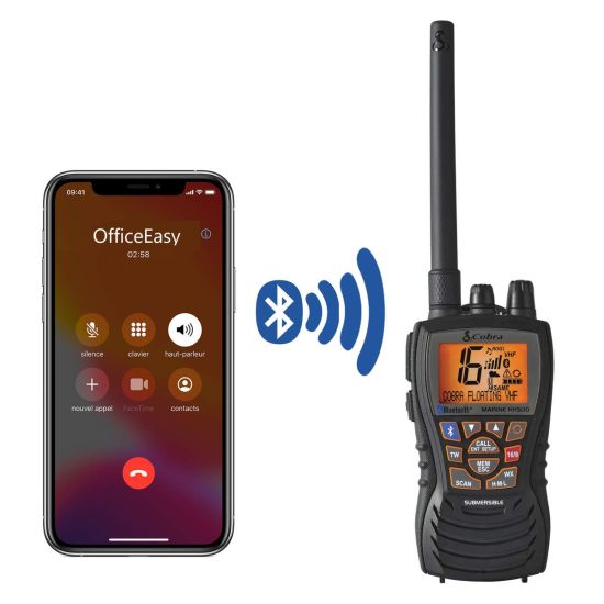 Cobra MR HH500 FLT BT EU - VHF Marine Bluetooth - 107738 - talkie walkie Bluetooth
