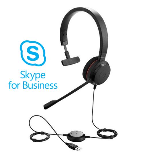 Jabra Evolve 20 USB UC MS Mono - Casque téléphonique filaire USB Skype For  Business - Jabra