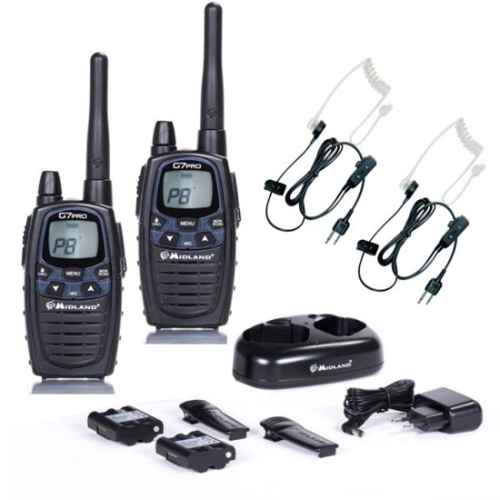 Oreillette Vox pour talkie-walkie Midland XT, G7, G8, G9