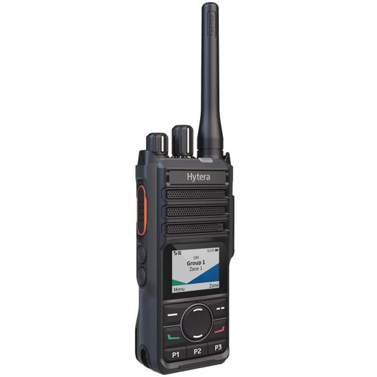 Hytera HP565 UHF - Talkie-walkie numérique avec licence avec écran et clavier - HP56X - angle à droite