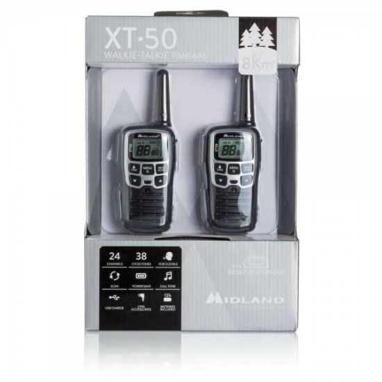 Midland XT-50 Pro - Talkie-walkie sans licence PMR446 - C1464