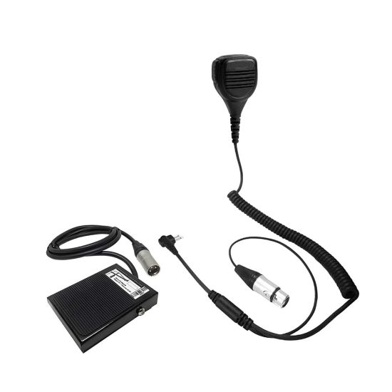 Motorola DP1400 analogique UHF + Pédale de grue - Micro déporté et pédale PTT