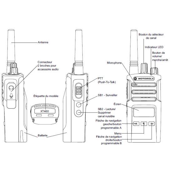 Talkie walkie pour grutier - En stock
