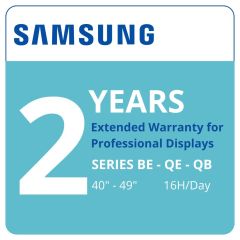 Extension de garantie 2 ans pour écrans pro Samsung 40-49", 16H / Jour