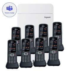 Téléphone sans fil IP Gigaset 8 combinés renforcés
