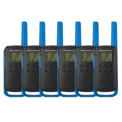 Pack 6 talkies walkies Motorola T62 bleu