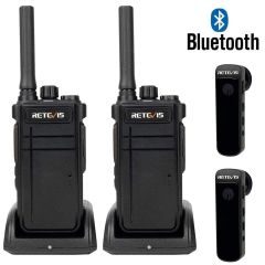 Pack de 2 Retevis RB637 2.0 + 2 Bluetooth oortjes