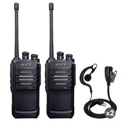 HYTERA TC446S-ENH Pack de deux avec oreillettes