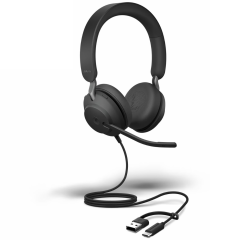 Jabra Evolve2 40 SE UC USB-C | 24189-989-899 | micro casque filaire