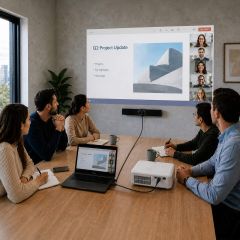 Yealink Videoconferentiekit en grootformaat projectie image