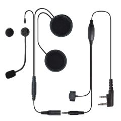 Ecouteurs stéréo moto, connecteur M1, avec perche et PTT déporté compatible XT420, XT460, DP1400