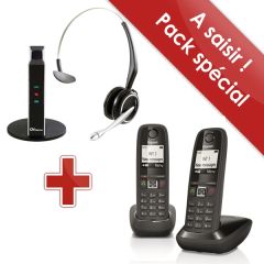 Pack Gigaset AS405 Duo + Jabra GN 9120 Gap