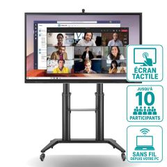 Kit Visioconférence Sans Fil avec TBI Newline Elara Pro - Pied Roulant