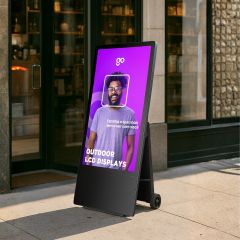 stop trottoir avec batterie de 43 pouces