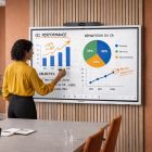 tableau interactif avec barre de visioconférence