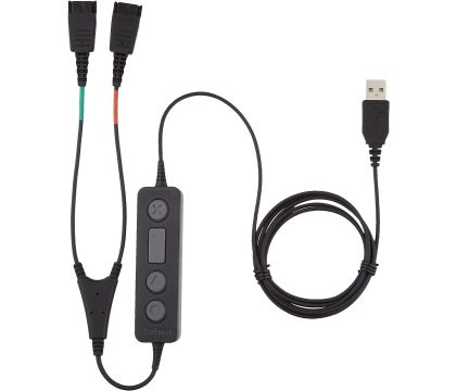 Cokes Afwijzen Susteen Cordon jabra link 265 USB dubbele QD y kabel voor meeluisteren