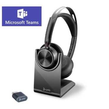Draadloze Headset Poly Voyager Focus 2 met oplaadbasis & UC USB-A