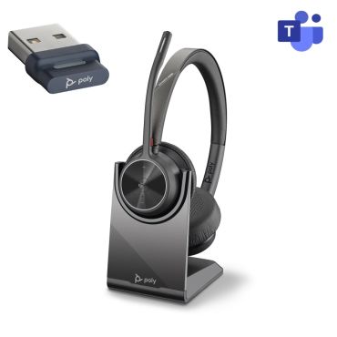 Headset Draadloos Poly Voyager Focus 2 met oplaadstation en