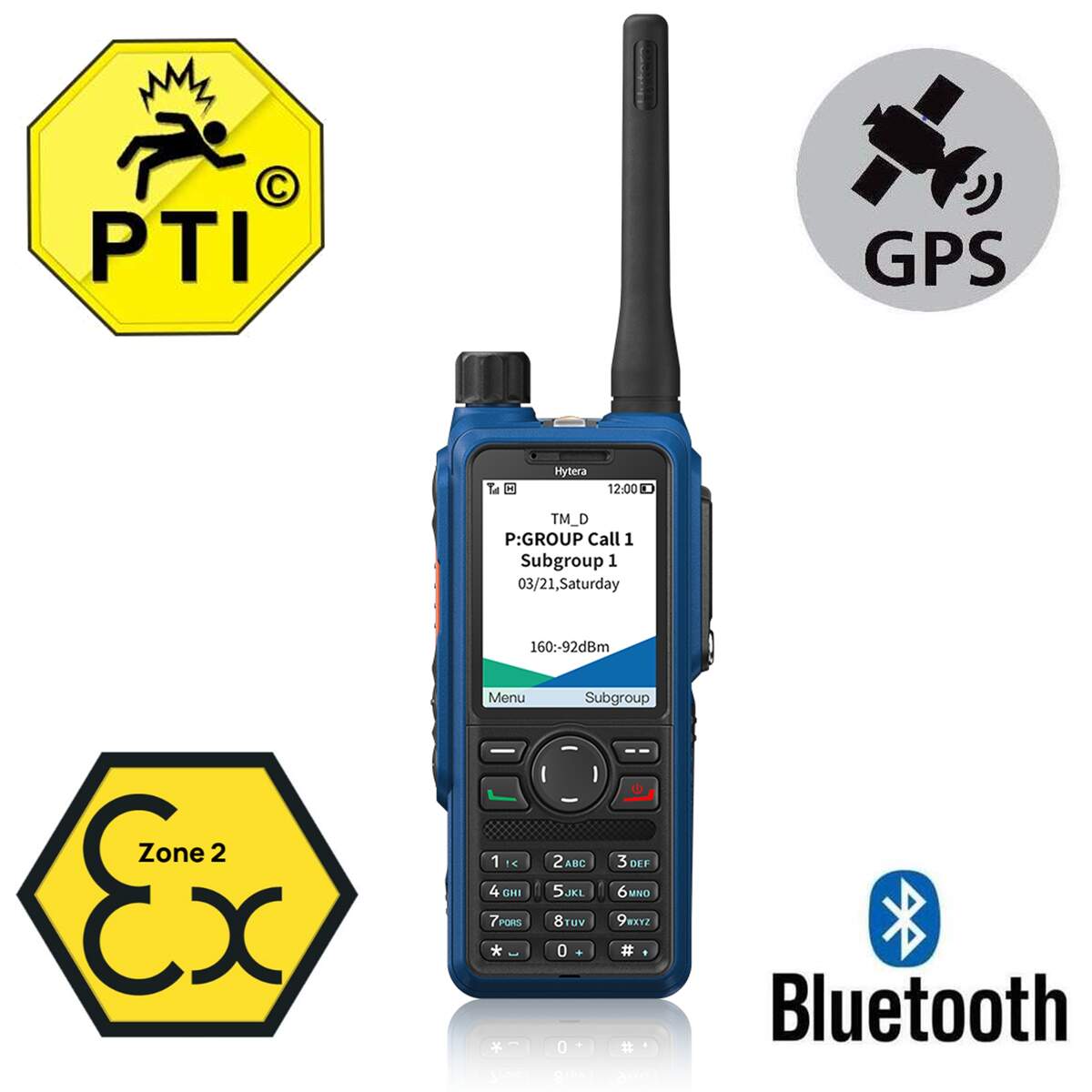 Hytera HP795Ex IIC UHF - BIW Bluetooth-GPS image