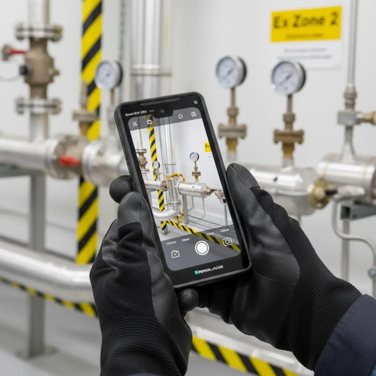 Smart-Ex 203 en situation, résistant à la poussière et à la pluie