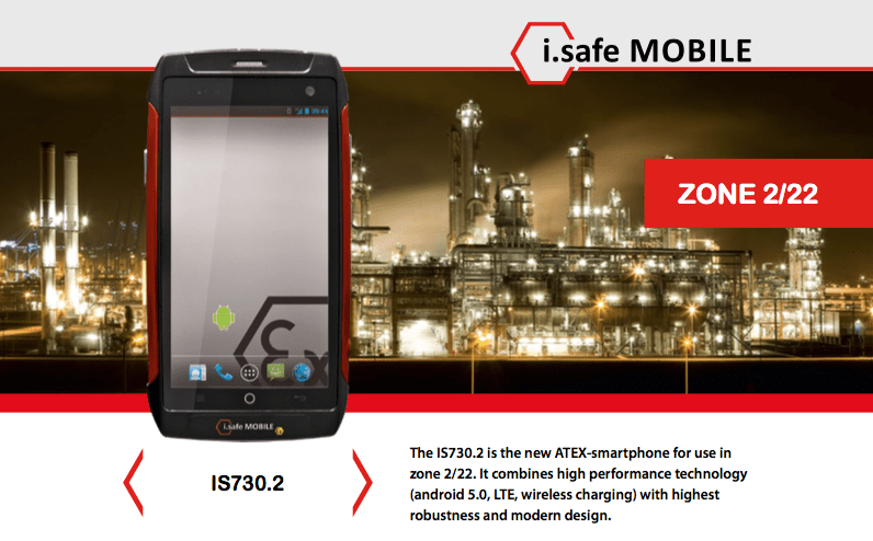 smartphone atex zone 2