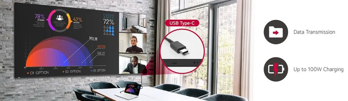 scherm delen via USB-C-kabel