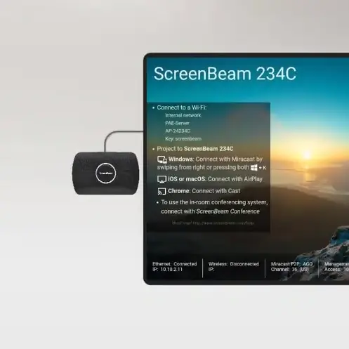 creenBeam 1100 Plus: scherm delen en video conference draadloos