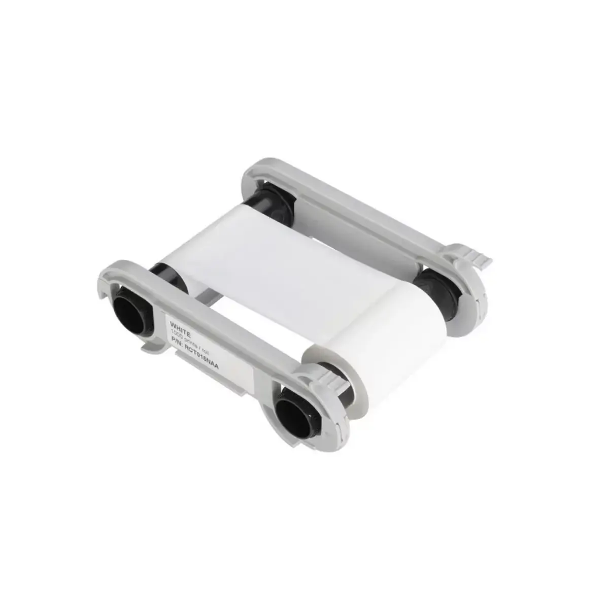 Consommables Edikio - cartes PVC noires et ruban monochrome blanc