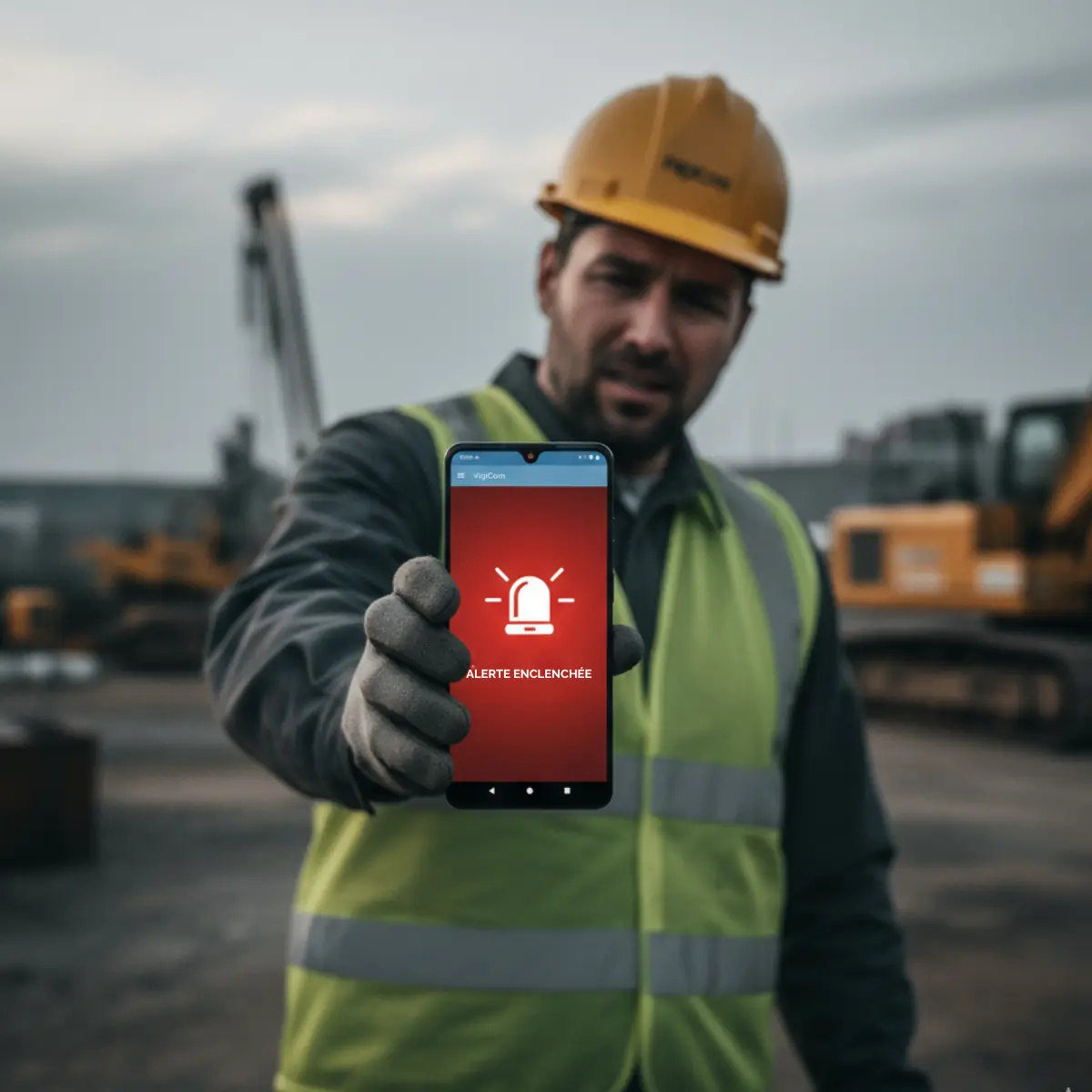 Smartphone BIW ATI101OS voorbeeld ongemak waarschuwing