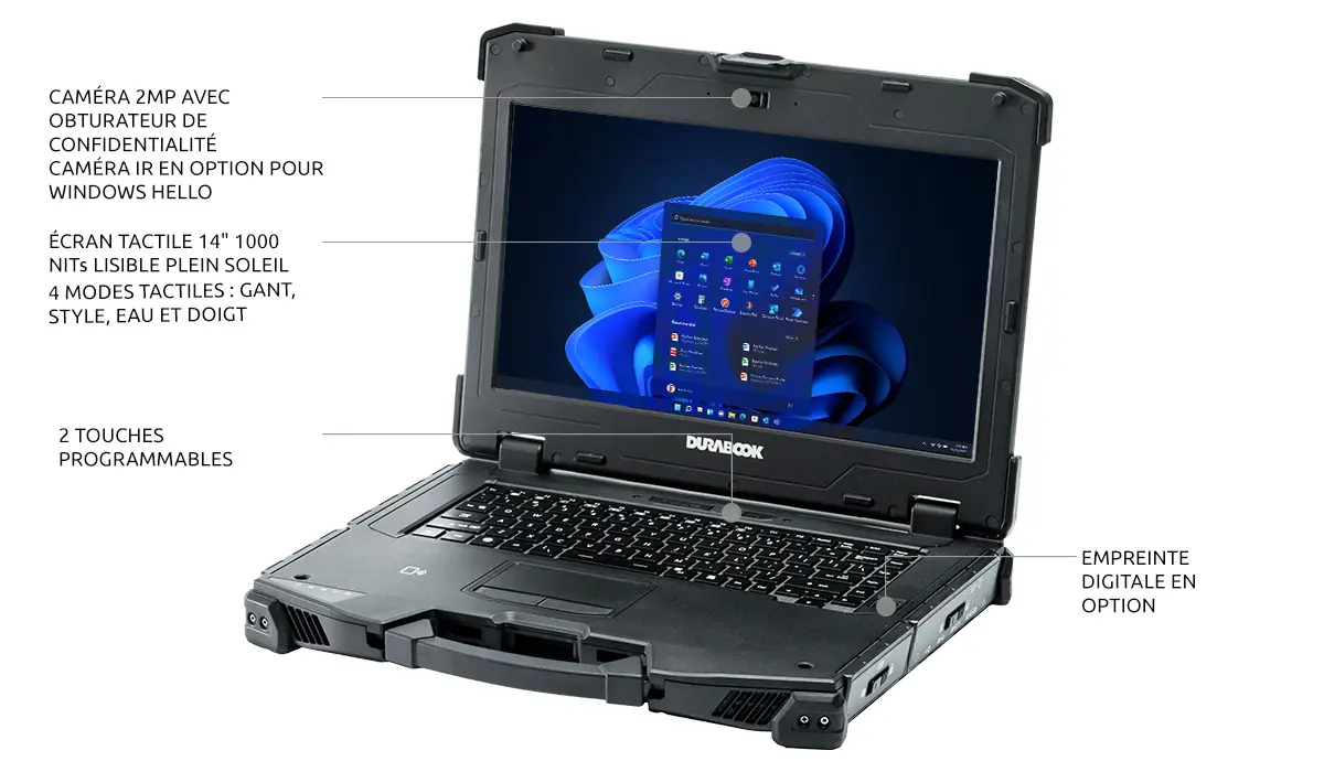 PC portable durci Durabook