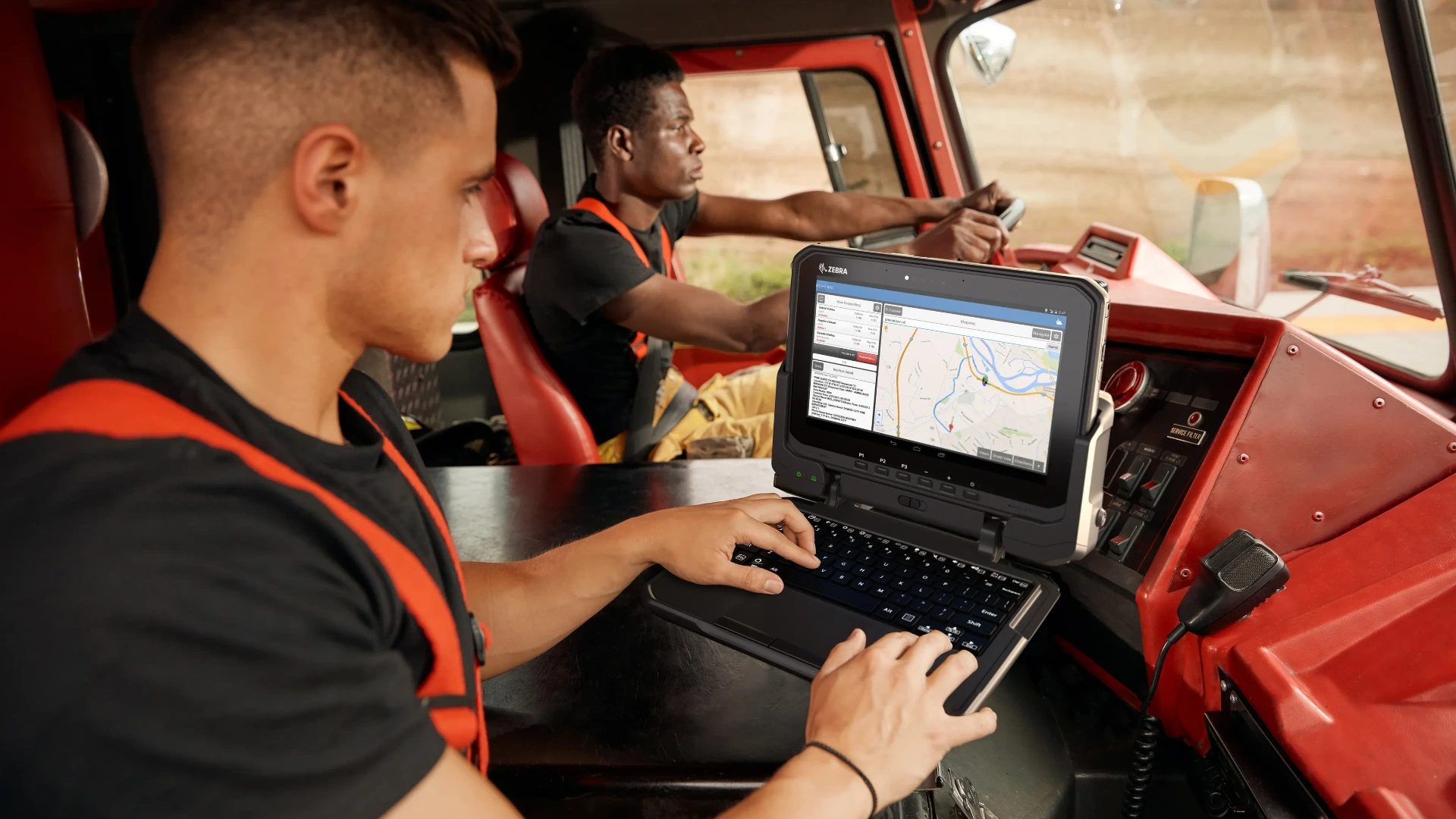 ZEBRA ET80 en utilisation par les pompiers