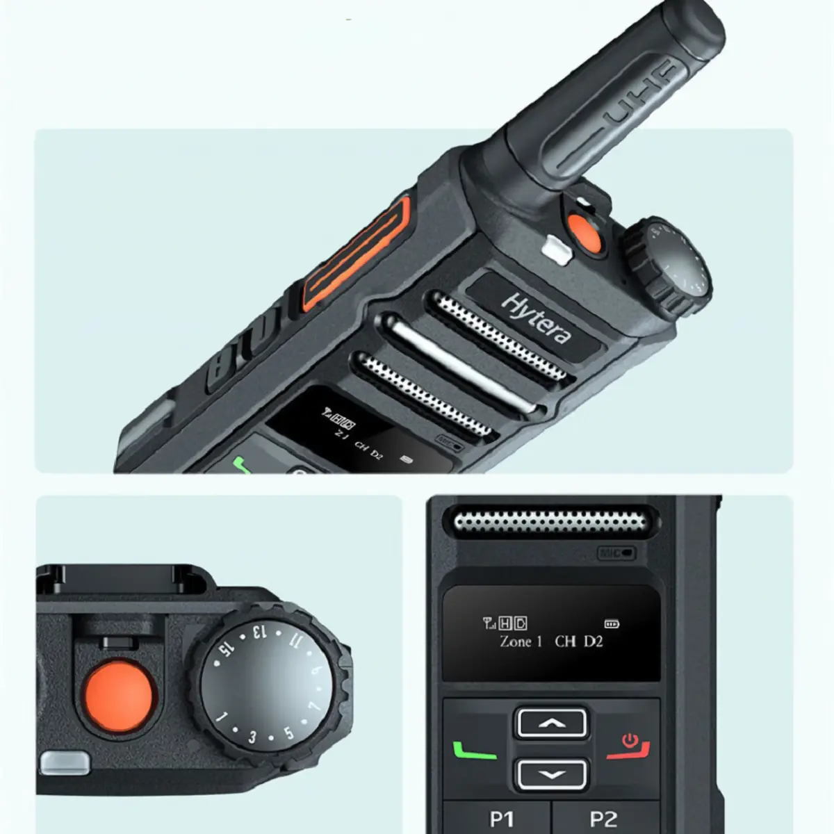 Hytera BP365 UHF - talkie walkie numerique pour magasins de vetements
